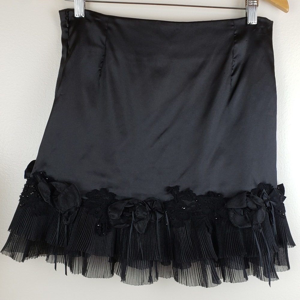 2 piece Black Evening Dress & Corset - Picture 2 of 8